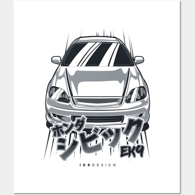 Civic Type R EK9 Wall Art by idrdesign